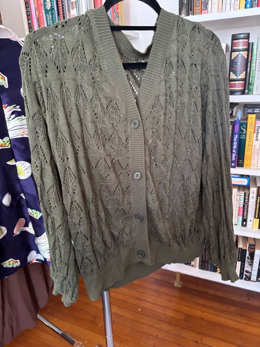 Pointelle Knot Cardigan